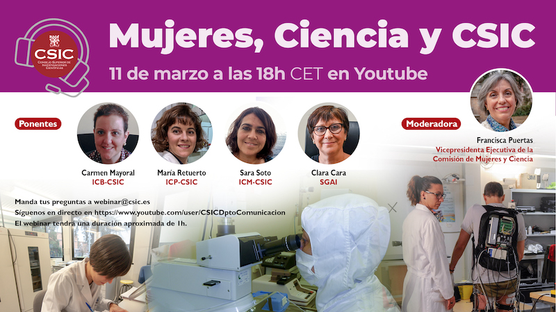 Webinar mujeres, ciencia y CSIC