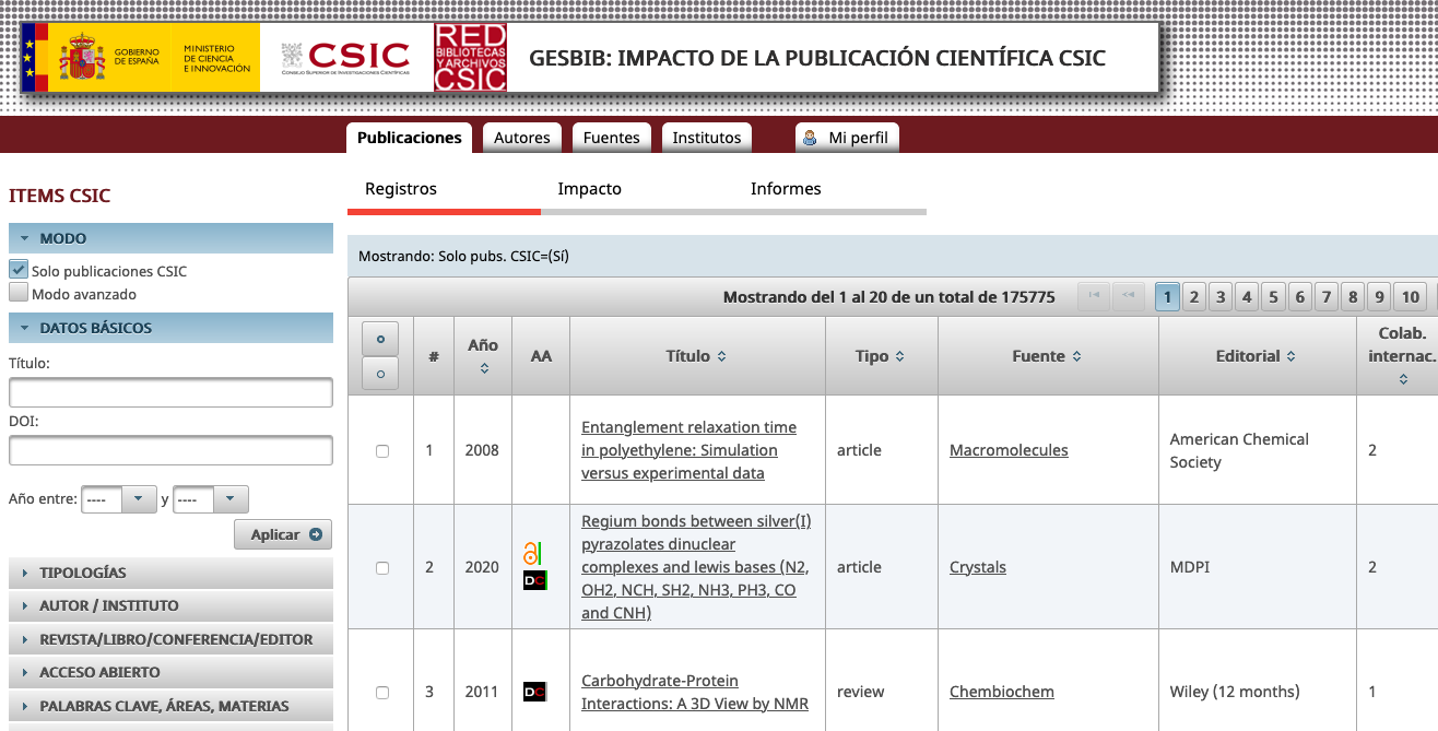 Pantallazo GesBIB