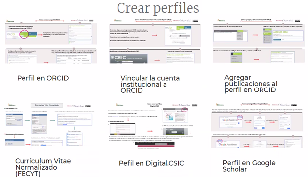 Perfiles para publicar en Acceso Abierto